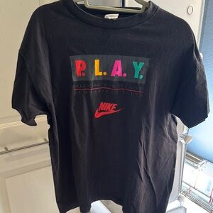 Nike Black Short Sleeve Tee with Colorful Graphic